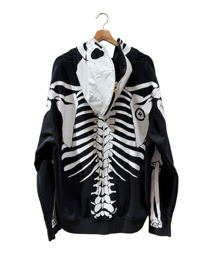 Vintage LRG Dead Serious Skeleton Full Zip Up Hoodie