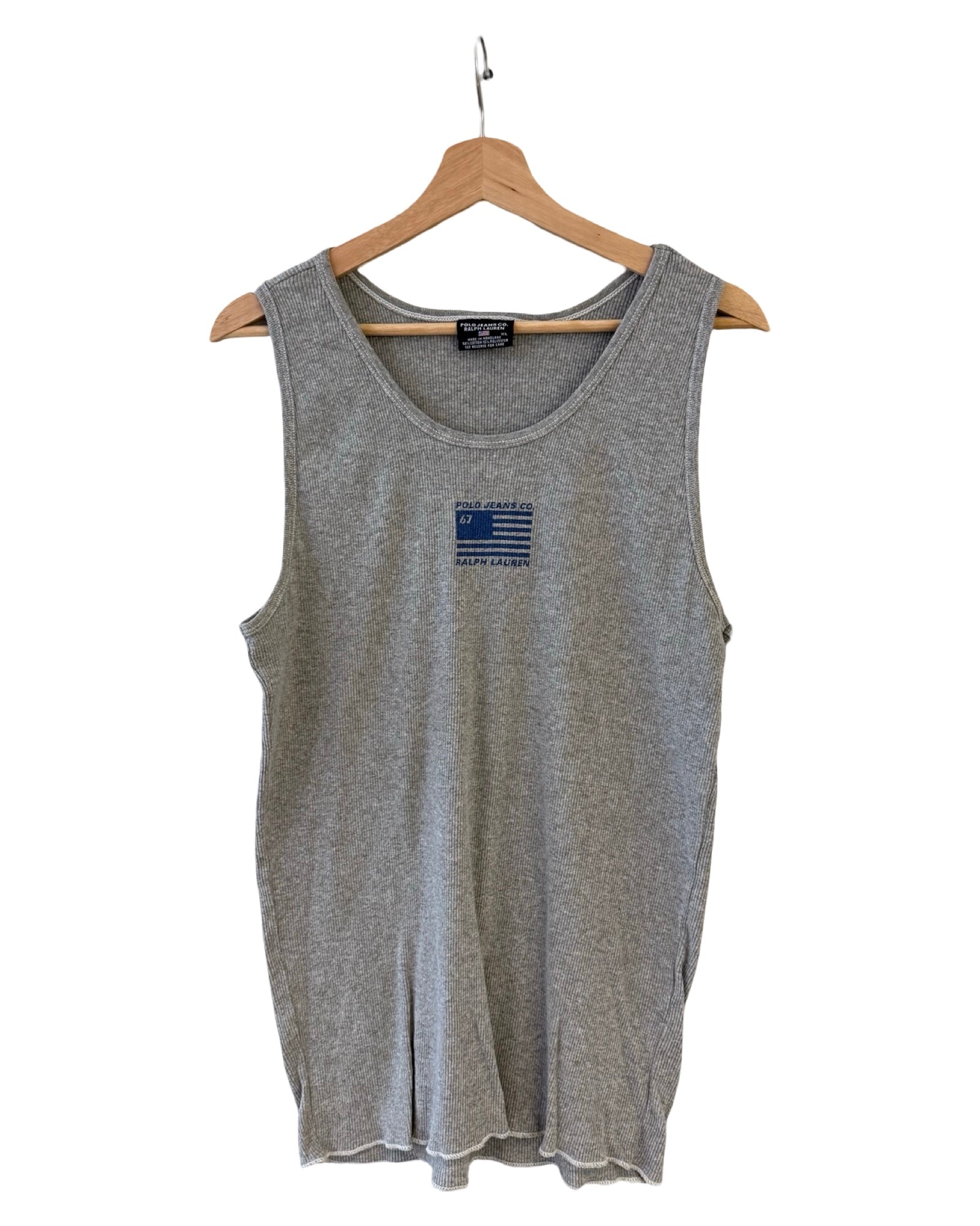 Vintage Polo Ralph Lauren Box Logo Tank Top Tee