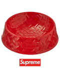 2023 Supreme Red Ceramic Dog Bowl