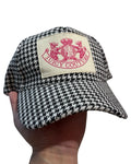 Vintage y2k Juicy Couture Black White Patch Hat