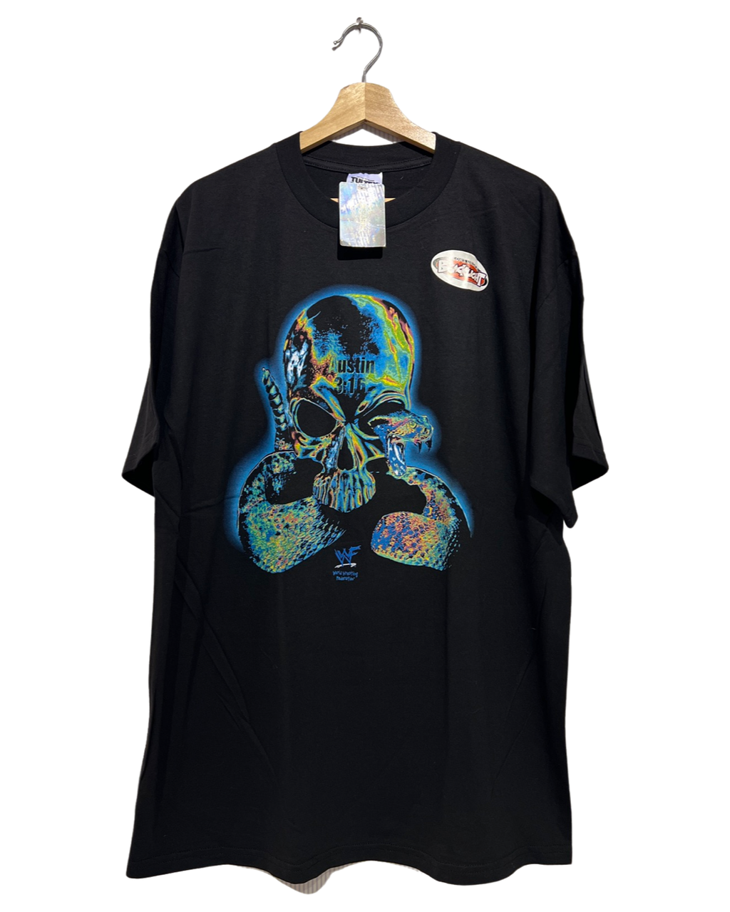 Vintage 1999 Deadstock Stone Cold Steve Austin Psychedelic WWF Tee KIF Vintage