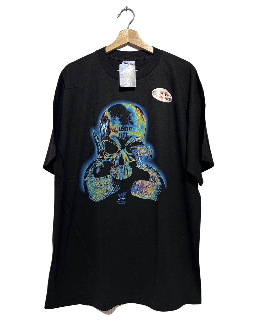 Vintage 1999 Deadstock Stone Cold Steve Austin Psychedelic WWF Tee