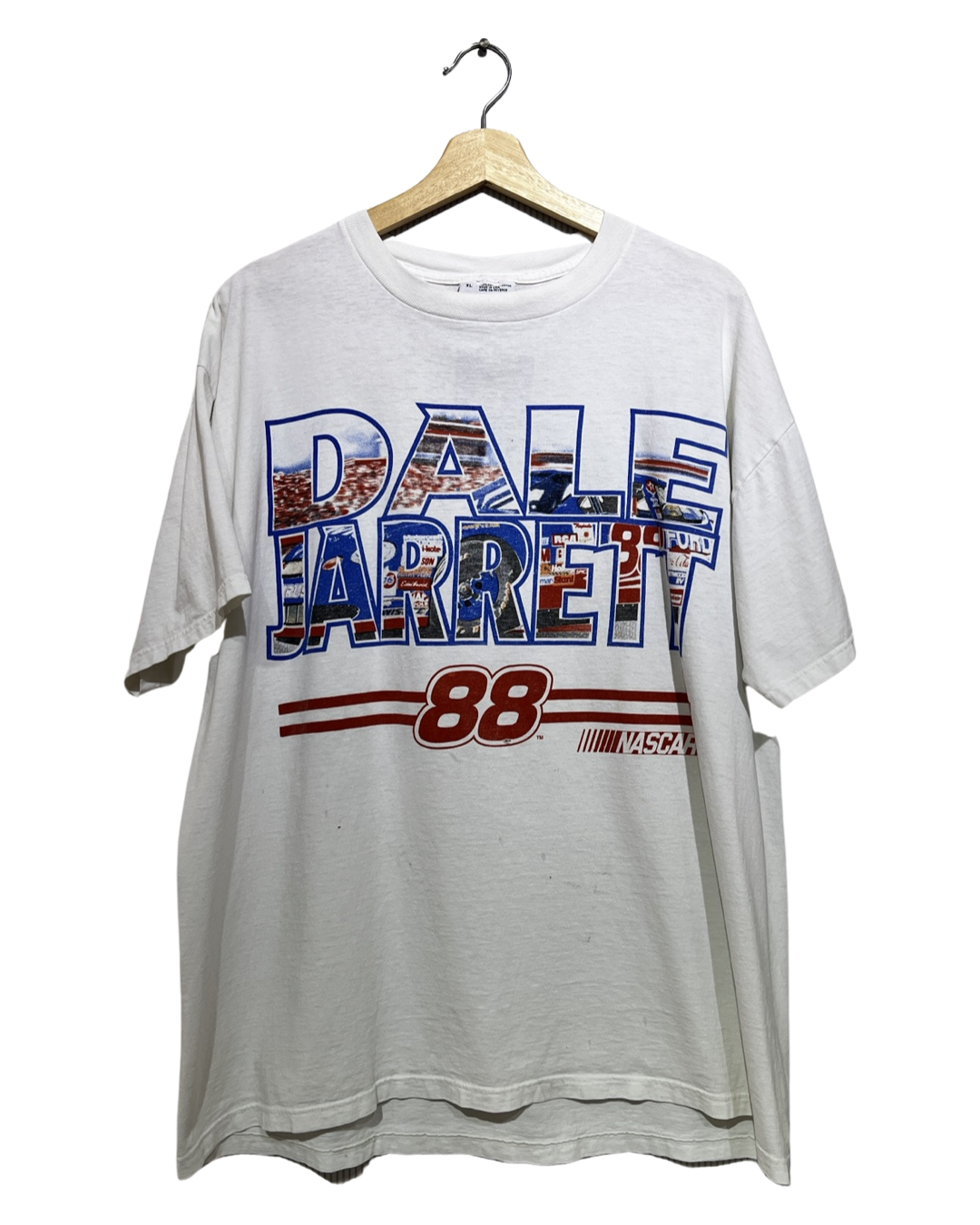 Vintage 90s Dale Jarrett Nascar Double Sided Tee