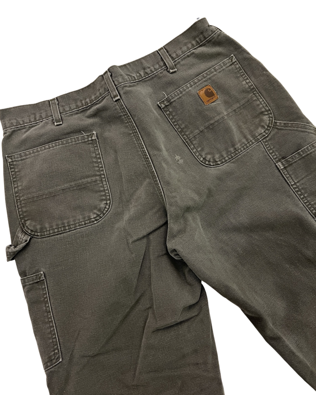 38 x 30 Vintage Carhartt Olive Flannel Lined Pants KIF Vintage