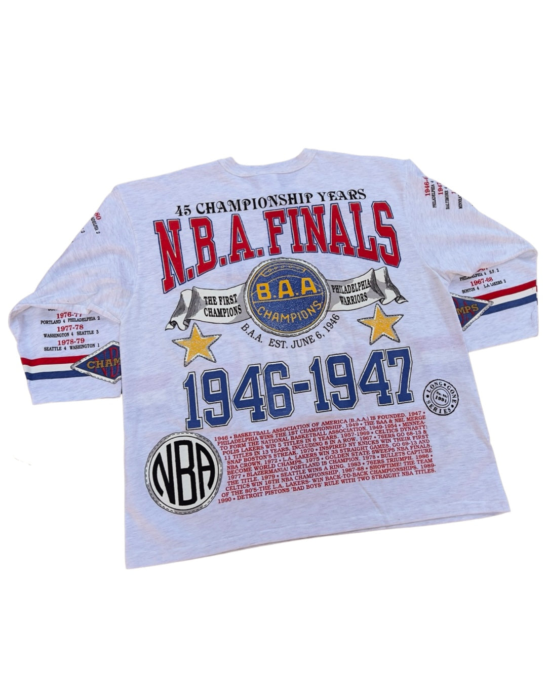 Vintage DS 1991 NBA Finals Legacy 3/4 Sleeve Tee