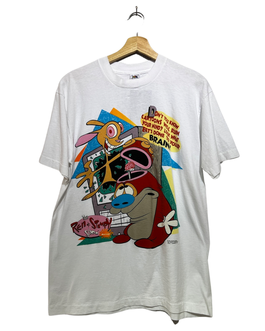 Vintage 1993 Ren & Stimpy Brain Tee