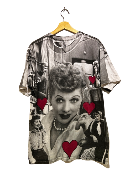 Vintage 90s I Love Lucy All Over Print Tee