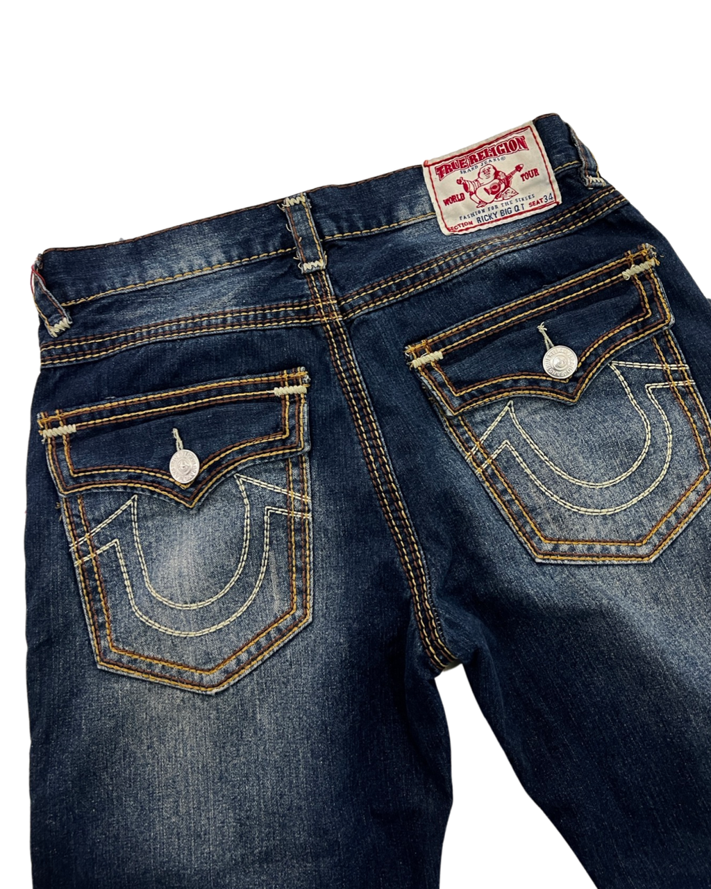36 x 30 y2k Deadstock True Religion Ricky Made in USA Jeans KIF Vintage
