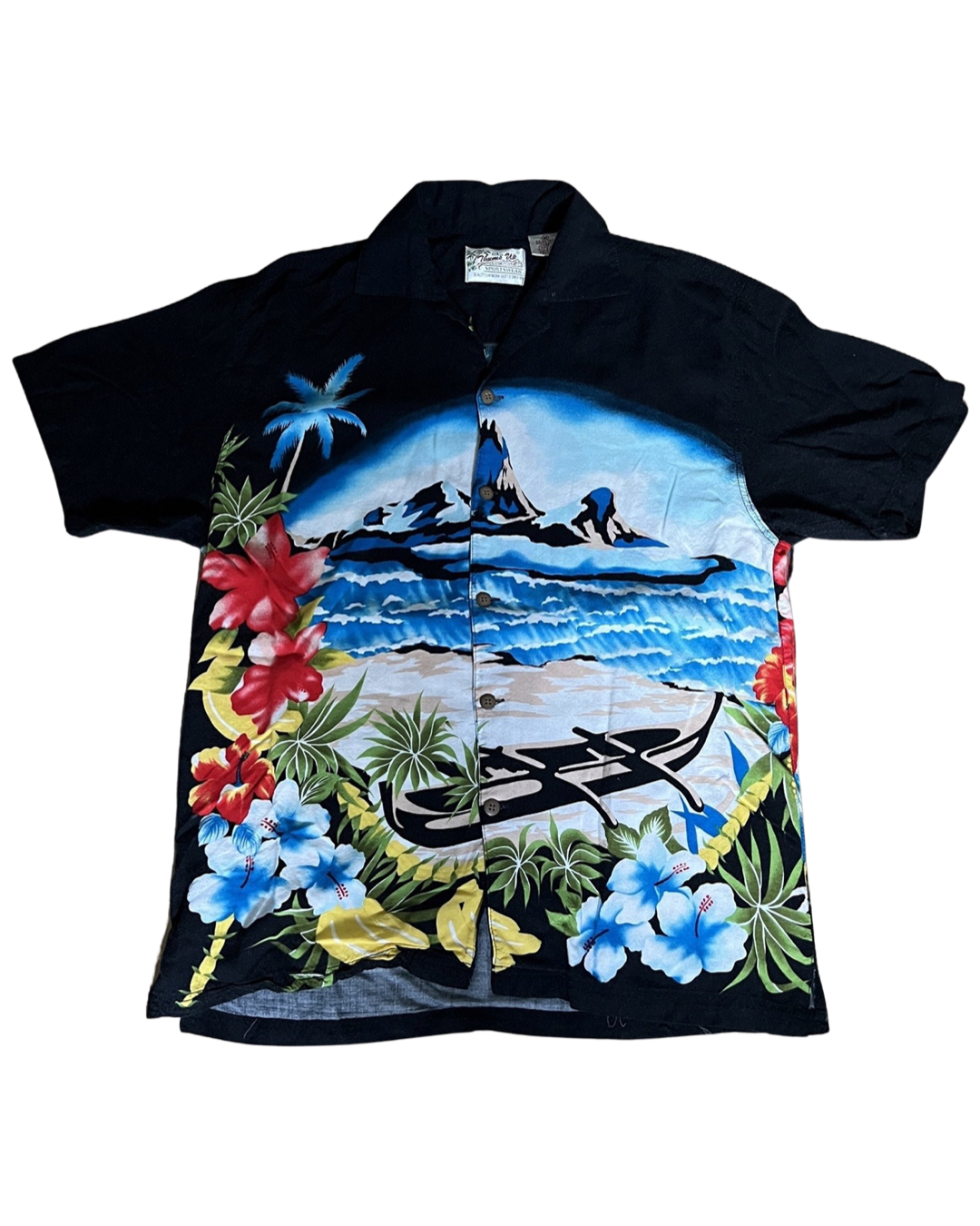 Vintage 90s Hawaiian Rayon Shirt