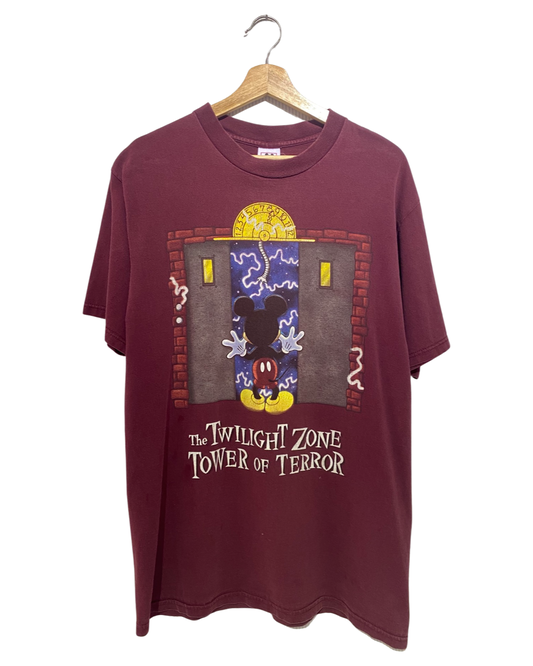 LA Vintage 90s Mickey Twilight Zone Tower Of Terror Promo Tee