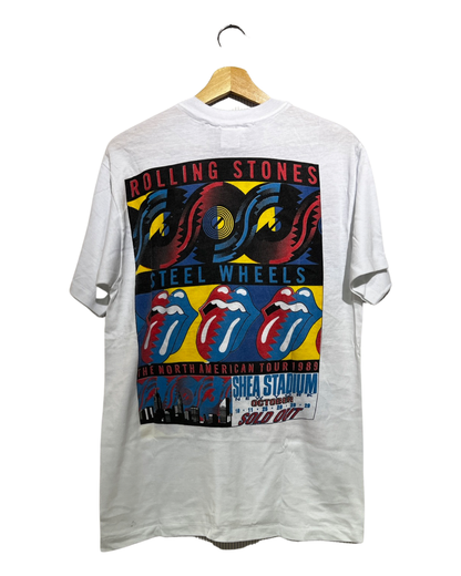 Vintage Rare 1989 The Rolling Stones Steel Wheels Tour Tee