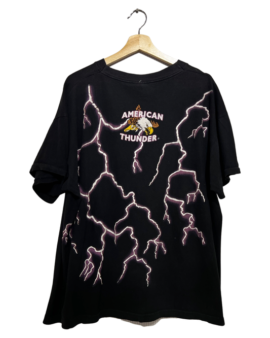 Vintage 90s Bulldog American Thunder AOP Tee