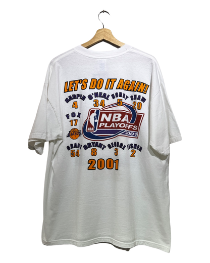 Vintage 2001 Los Angeles Lakers Playoffs Tee