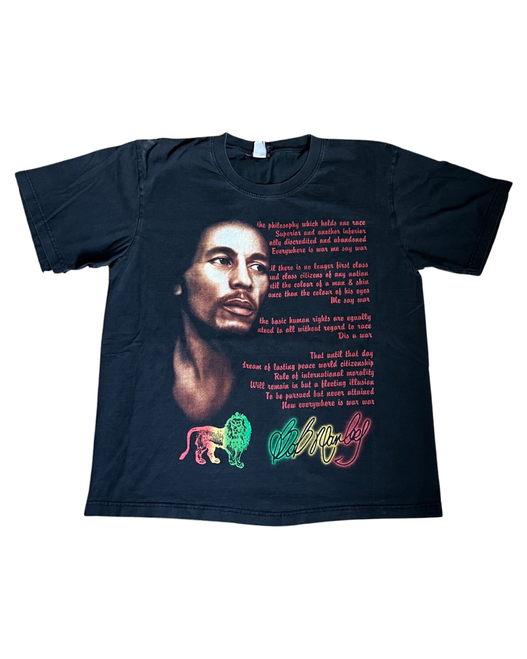 Vintage 90s Bob Marley Philosophy Tee
