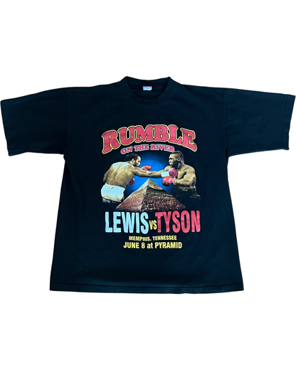 Vintage 2002 Mike Tyson vs Lennox Lewis Rumble Tee