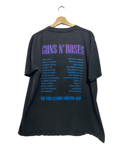Vintage 1992 Guns N Roses Use Your Illusion Tour Tee