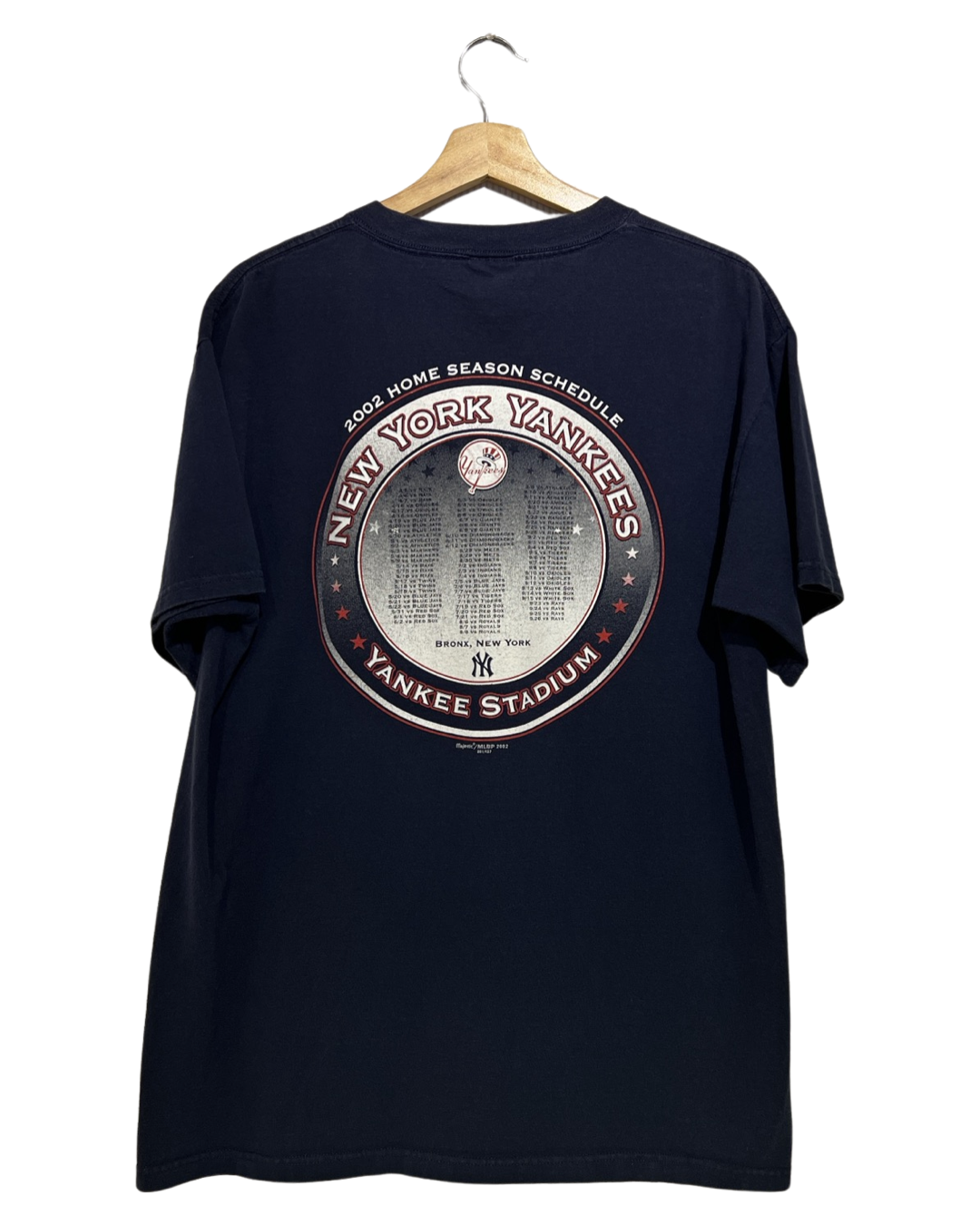 Vintage 2002 New York Yankees Dates Tee