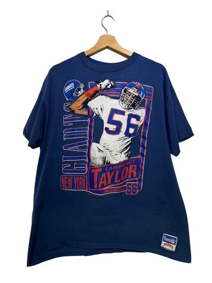 Vintage 90s Lawrence Taylor New York Giants Nutmeg Tee