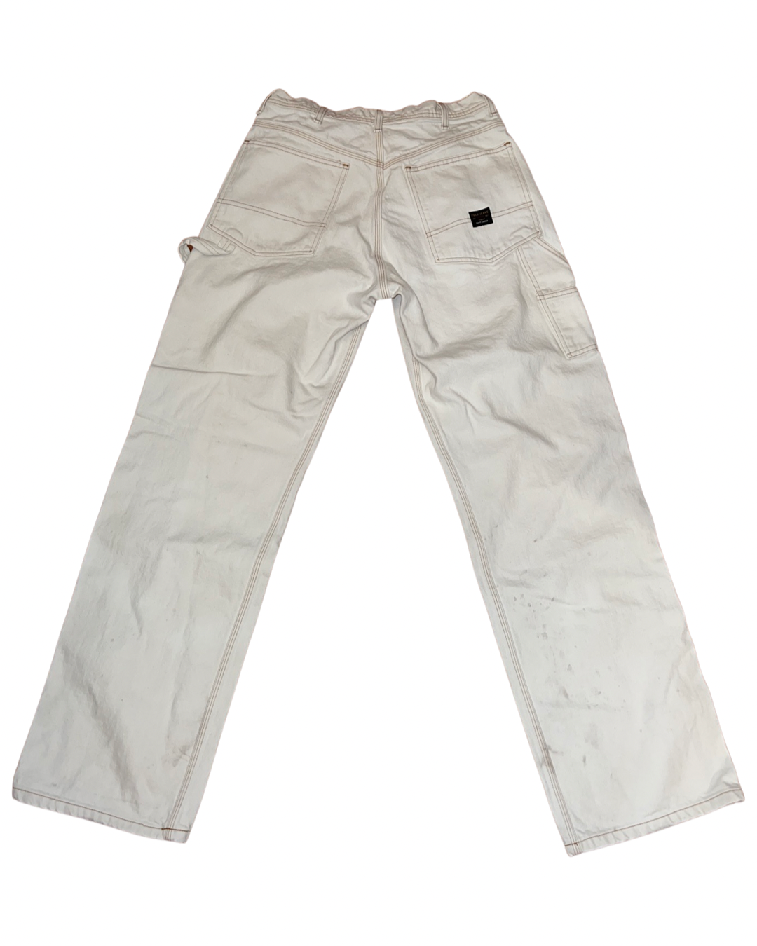Vintage (31 x 34) 90s Polo White Wide Leg Carpenter Jeans KIF Vintage