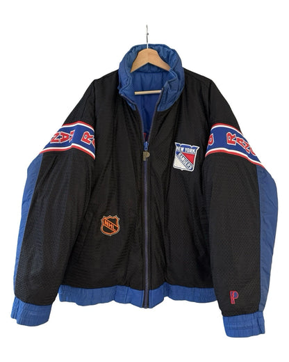 Vintage 90s Reversible New York Rangers Pro Player Jacket