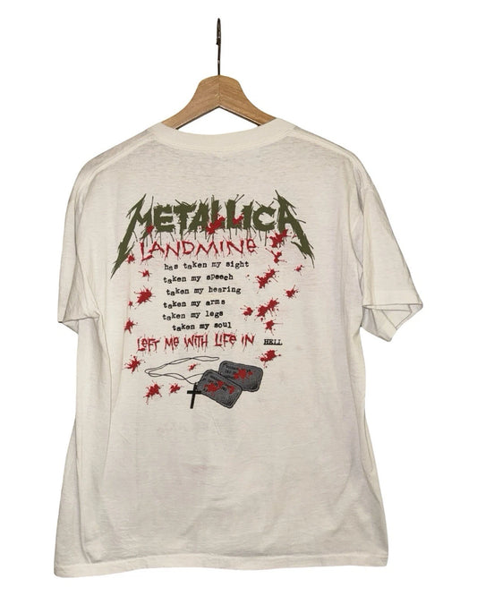 Vintage 1989 Metallica Pushead Landmine Tour Tee