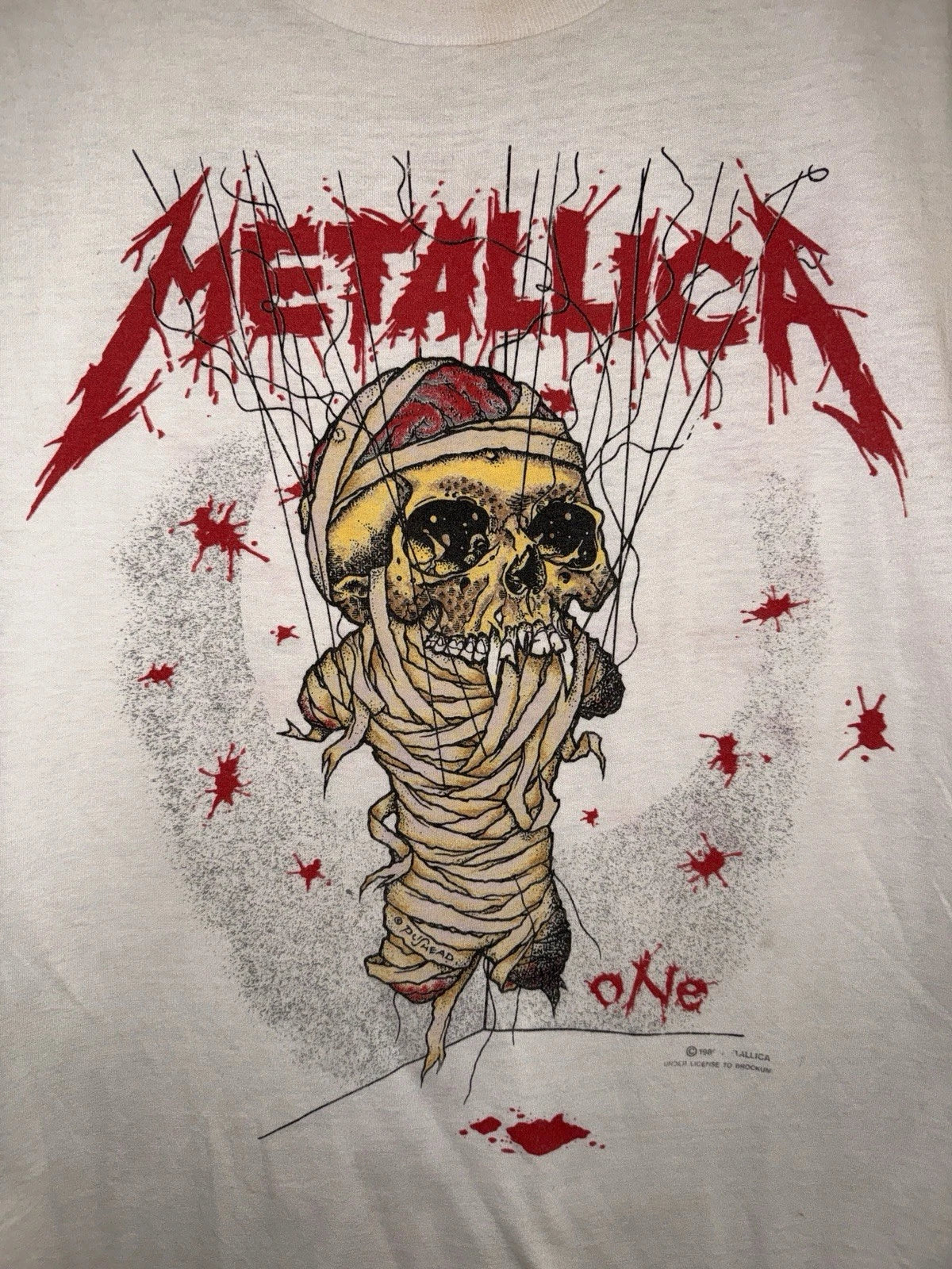 Vintage 1989 Metallica Pushead Landmine Tour Tee KIF Vintage