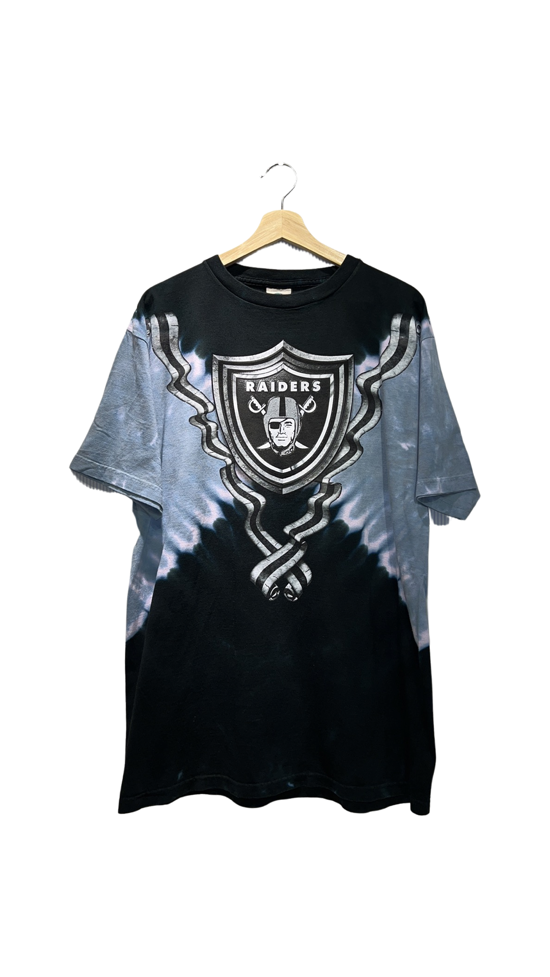 Vintage 90s Oakland Raiders Tie Dye Tee