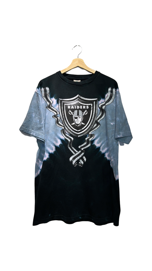 Vintage 90s Oakland Raiders Tie Dye Tee