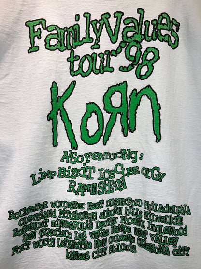 Vintage 1998 Korn Family Values LS Tour Tee