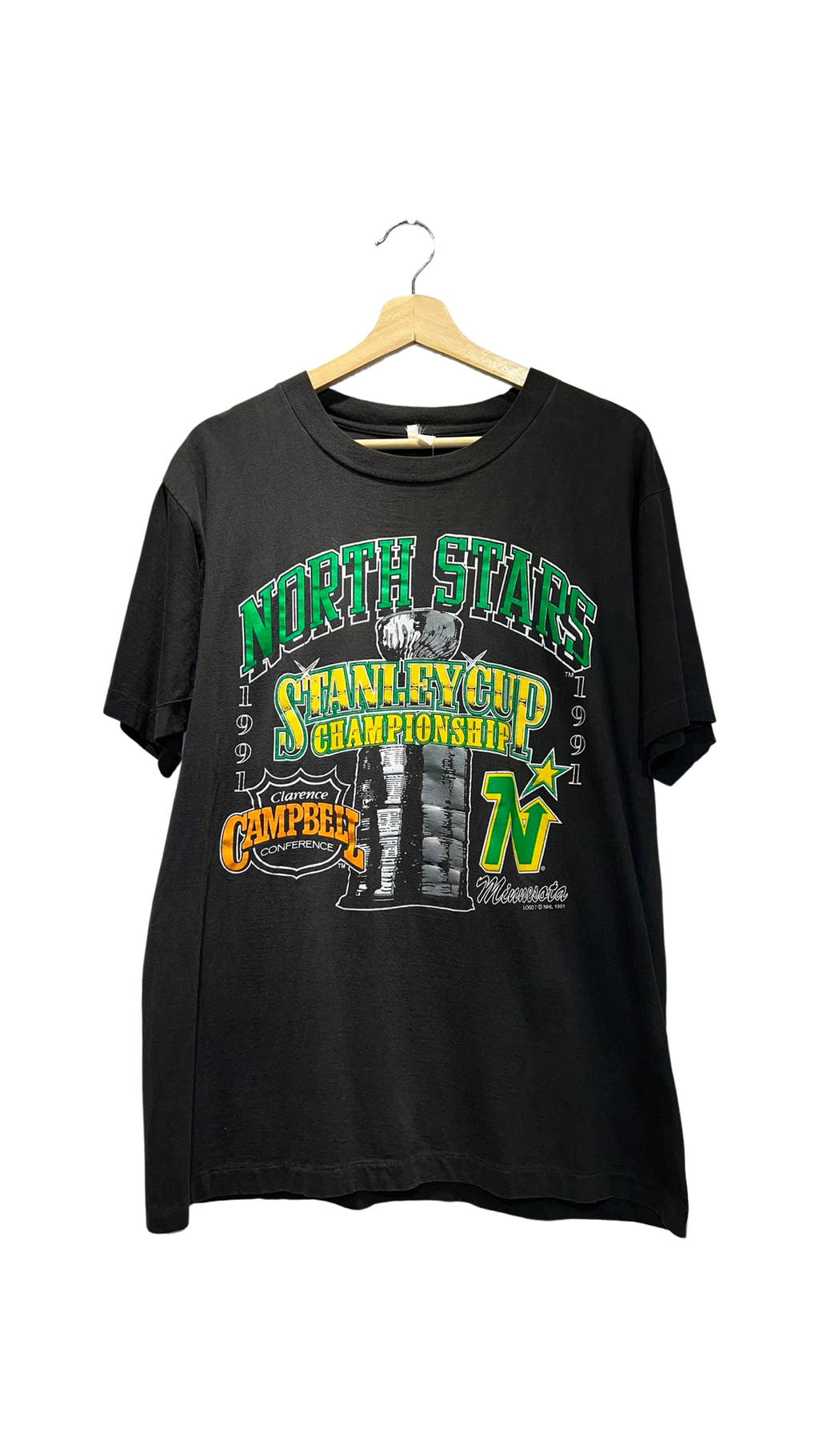 Vintage 1991 North Stars Stanley Cup Champions Tee Vintage Woodbury