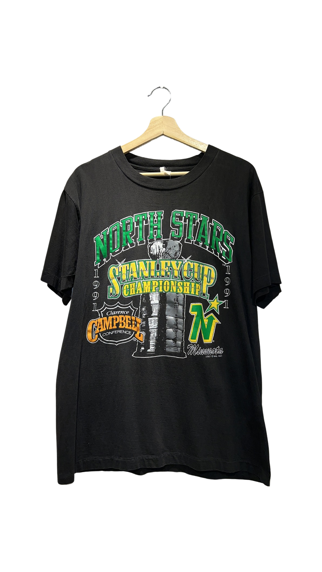Vintage 1991 North Stars Stanley Cup Champions Tee