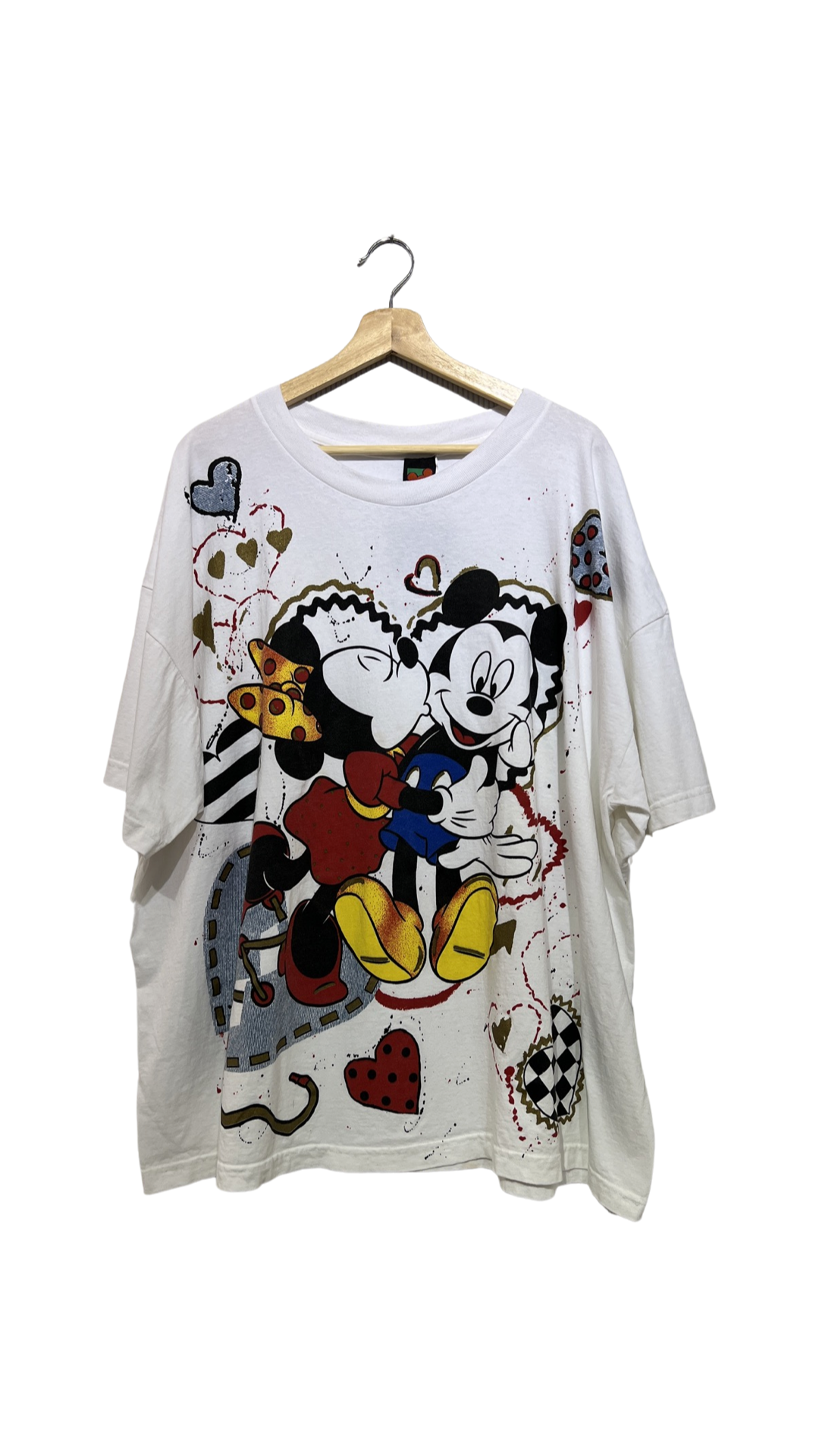 Vintage 90s Micky & Minnie Love Big Print Tee KIF Vintage