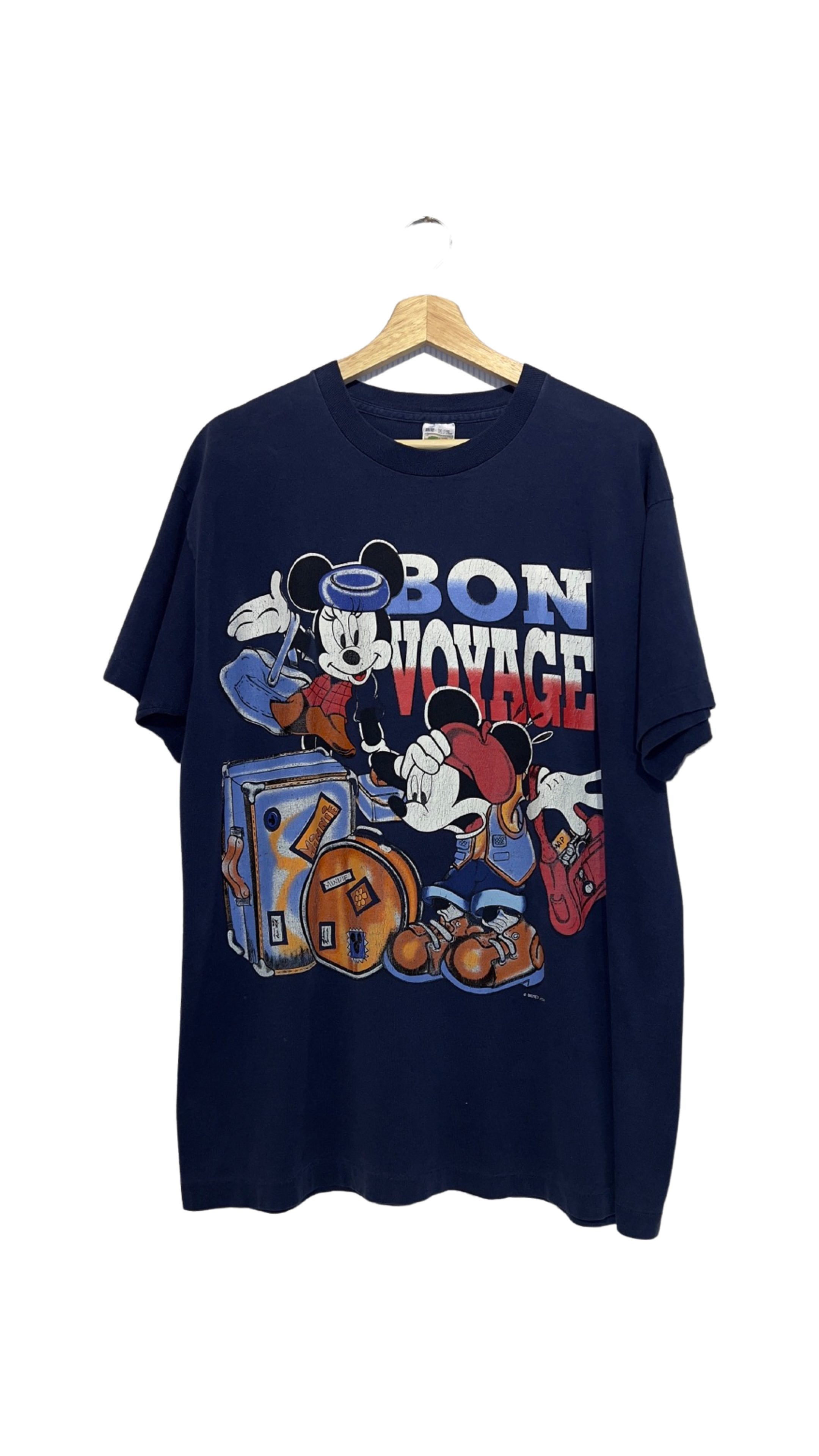 Vintage 90s Mickey & Minnie Bon Voyage Tee KIF Vintage