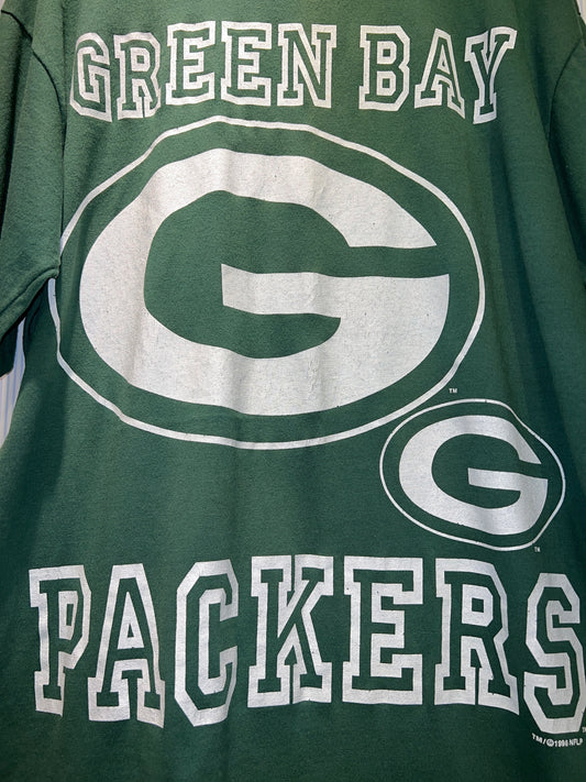 Vintage 1996 Green Bay Packers Big Logo Tee