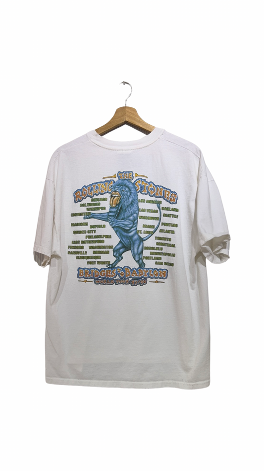 Vintage 1995 Rolling Stones Bridges To Babylon Tour Tee