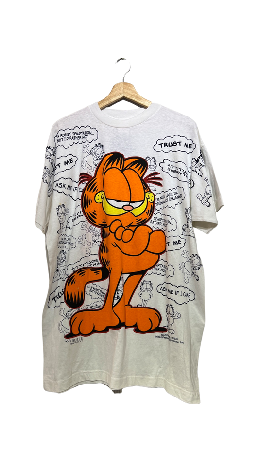 Vintage 90s Garfield Big Print Tee