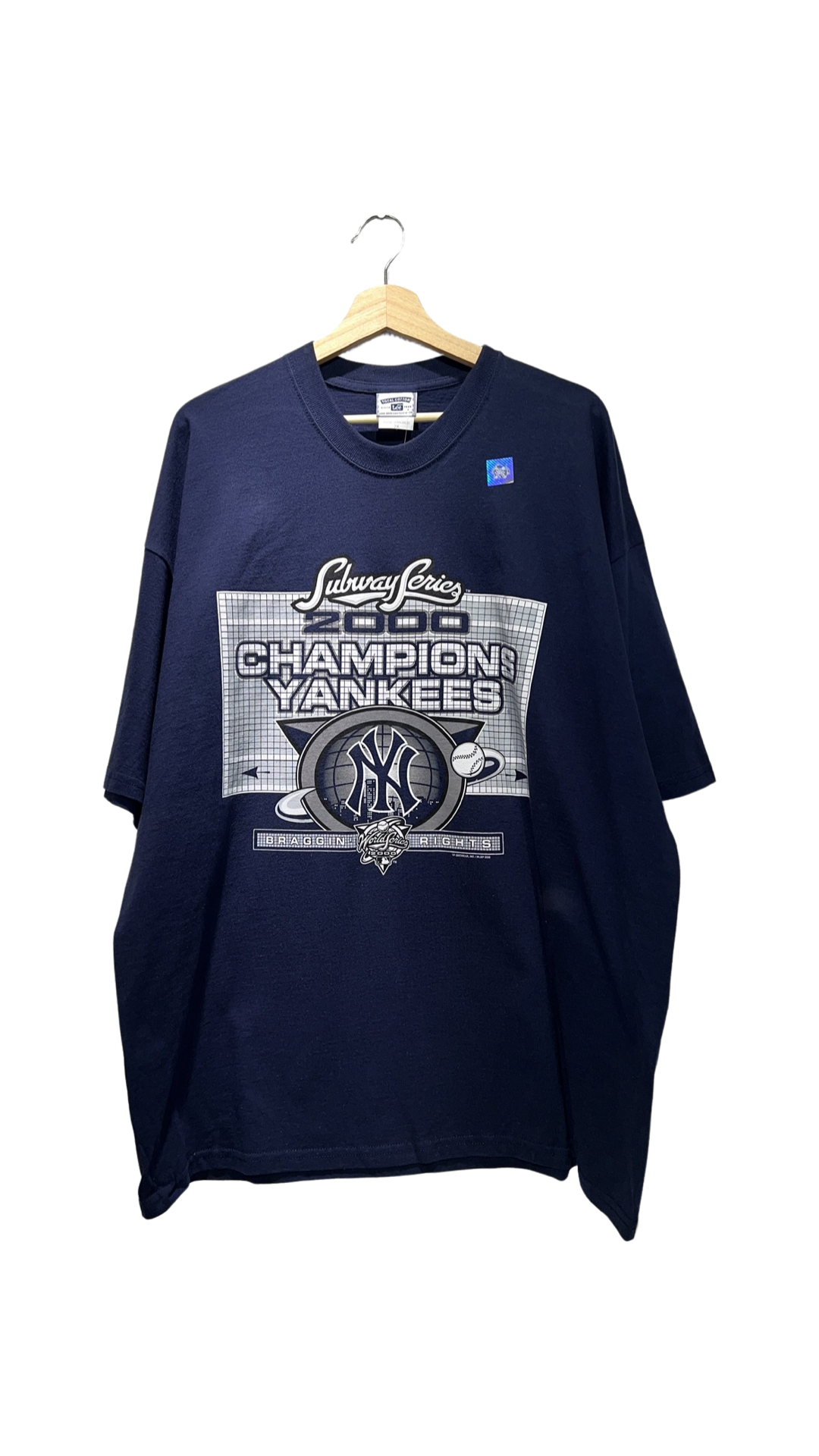 Vintage DS 2000 Yankees Subway Series Navy Tee