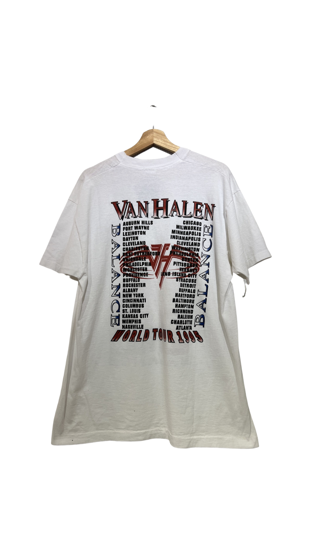 Vintage 1995 Van Halen Balance Tour Teee