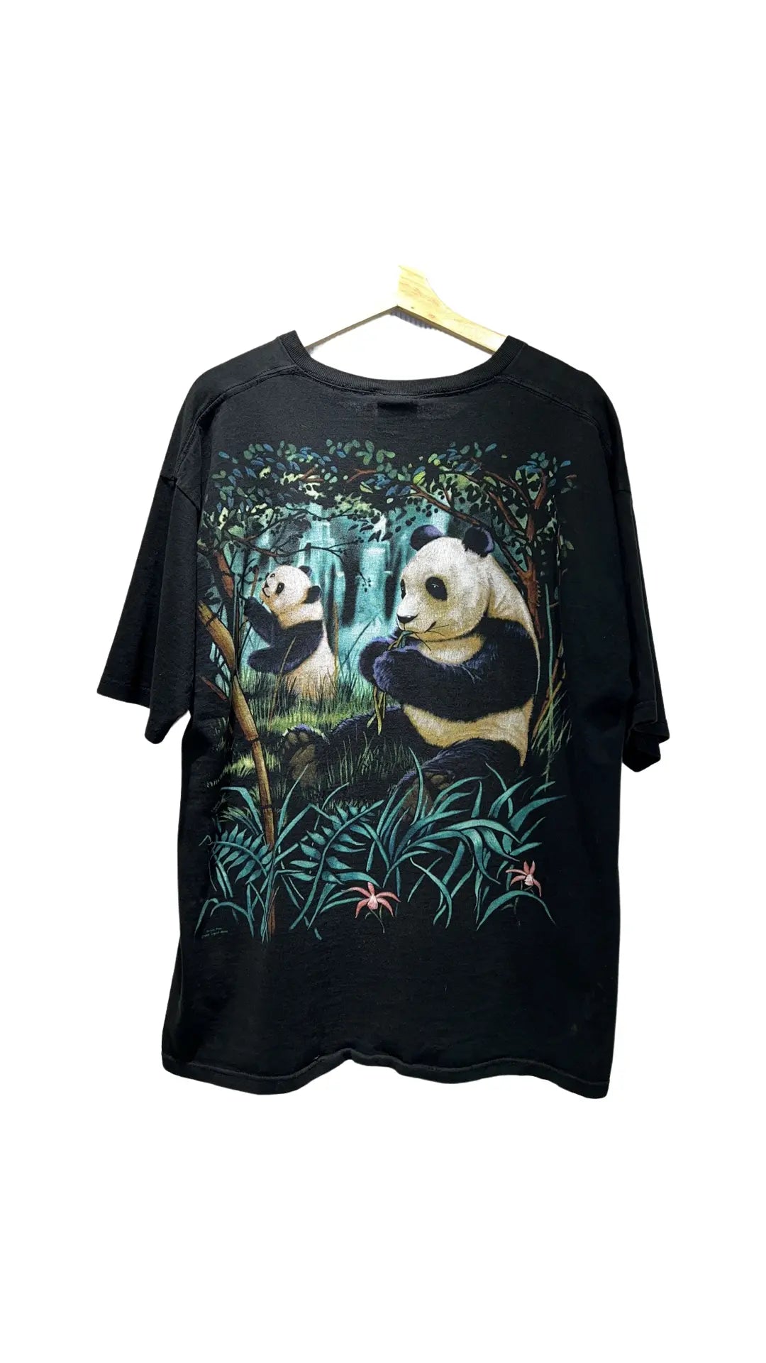 Vintage 1998 Liquid Blue Pandas Double Sided Tee KIF Vintage