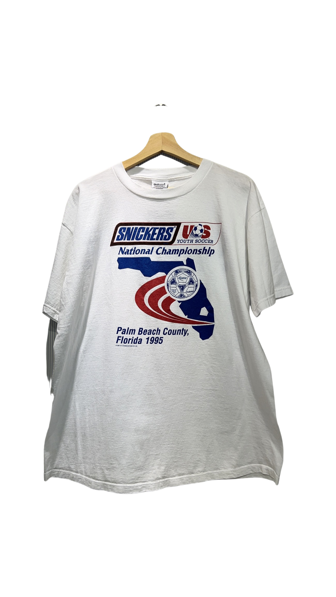 Vintage 1995 Snickers x Adidas Youth Soccer Promo Tee