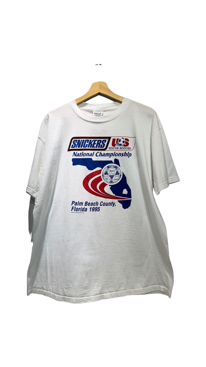 Vintage 1995 Snickers x Adidas Youth Soccer Promo Tee