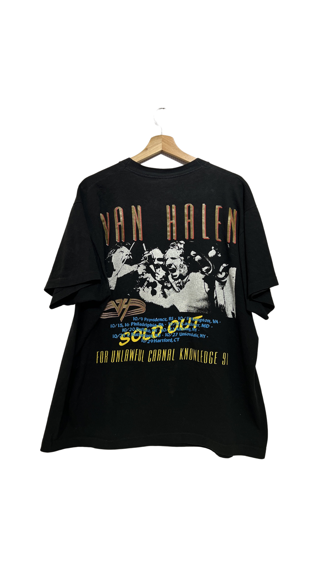 Vintage 1991 Van Halen Unlawful Carnal Knowledge Tour Tee