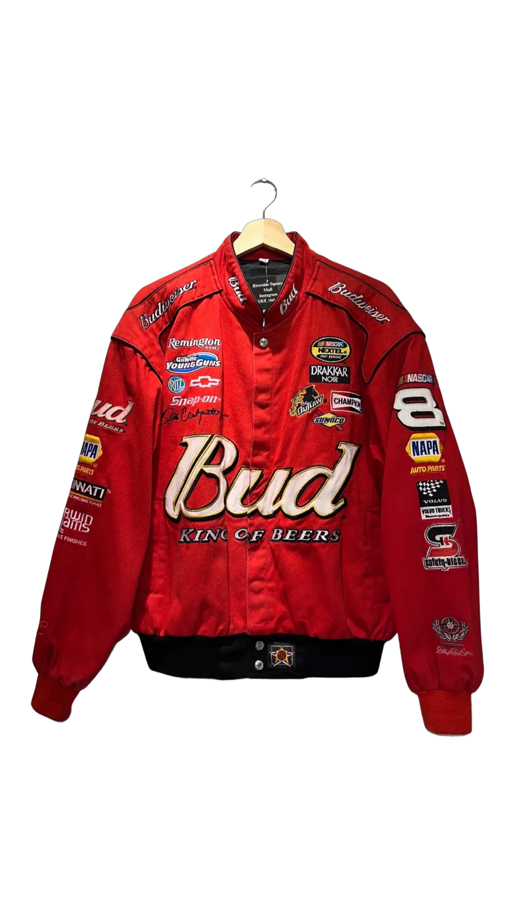 Vintage 90s Jeff Hamilton Budweiser Nascar Jacket KIF Vintage