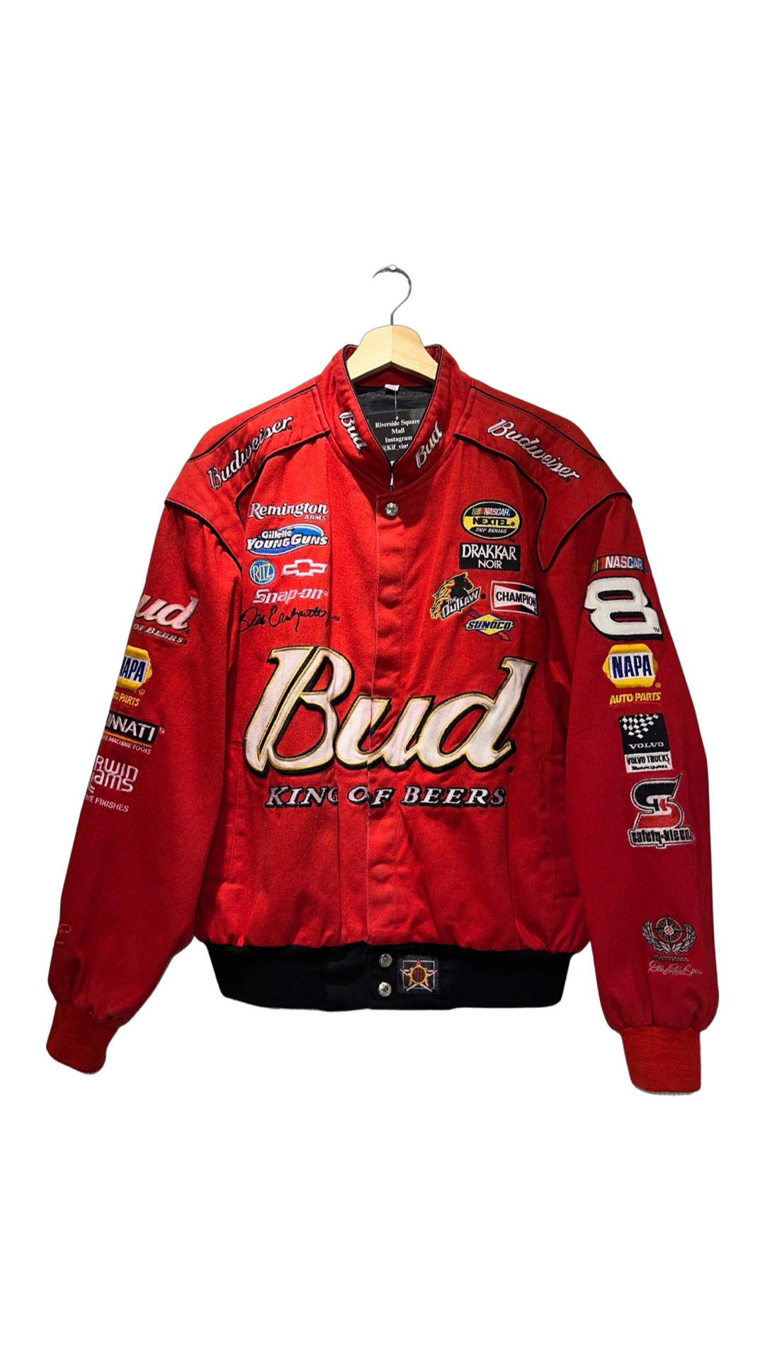 Vintage 90s Jeff Hamilton Budweiser Nascar Jacket