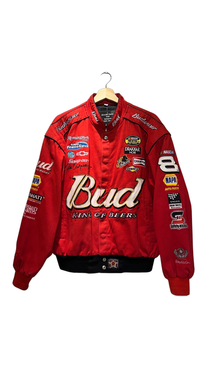 Vintage 90s Jeff Hamilton Budweiser Nascar Jacket