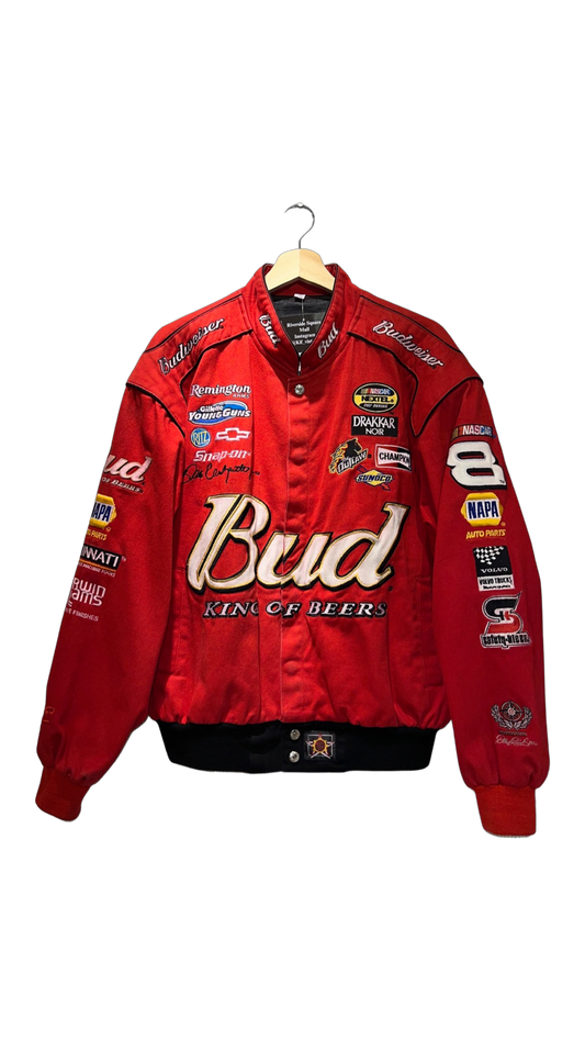 Vintage 90s Jeff Hamilton Budweiser Nascar Jacket