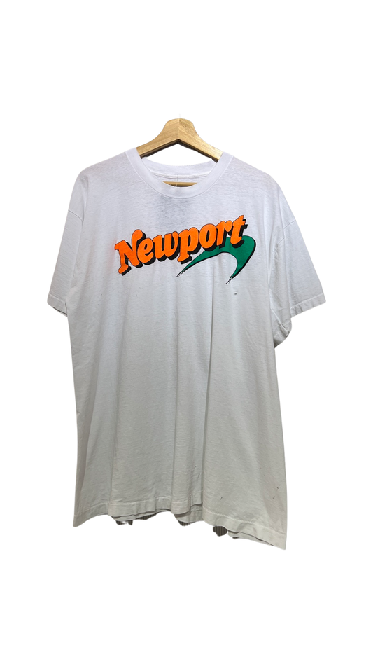 Vintage Distressed 90s Newport Cigarettes Promo Tee