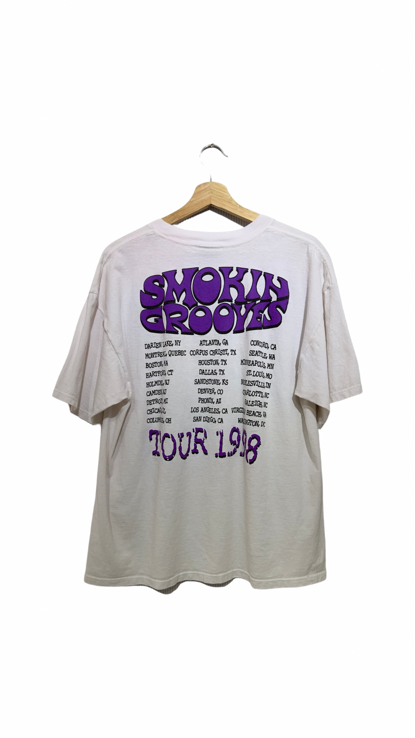 Vintage Rare 1998 Smokin Grooves Public Enemy Cypress Hill Busta Tee