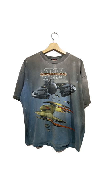 Vintage 90s Star Wars Federation Drone Fighters Tee