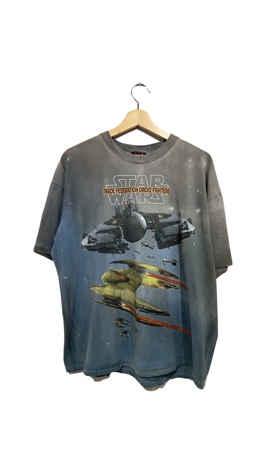 Vintage 90s Star Wars Federation Drone Fighters Tee